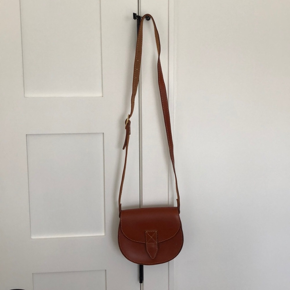 Leather cross-body purse